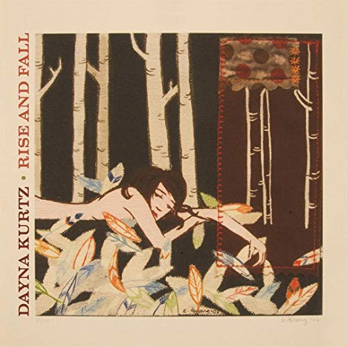 CD cover: woman lying among trees and falling leaves.