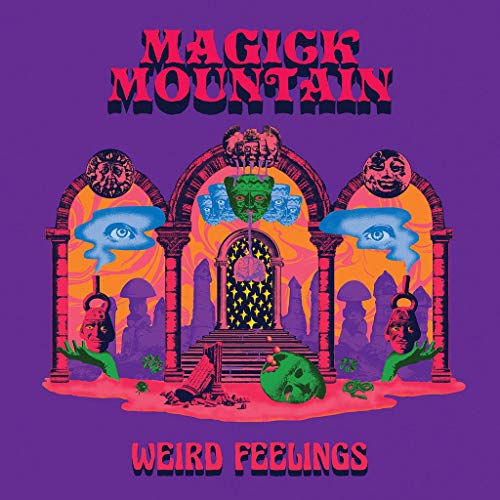CD cover with psychedelic art of a mountain archway and eyes.