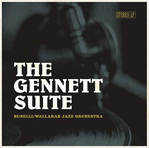 CD cover for Buselli/Wallarab Jazz Orchestra’s “The Gennett Suite” with portrait.