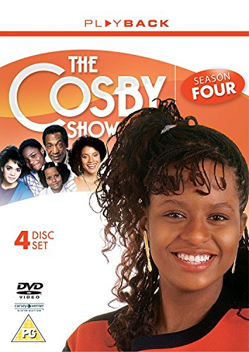 DVD cover for "The Cosby Show Season 4" with a smiling woman and cast images.