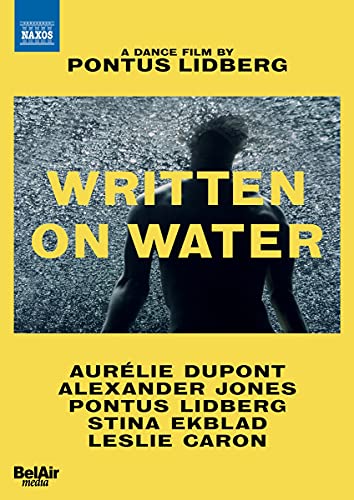 DVD cover for "Written On Water" featuring a man’s back in water.
