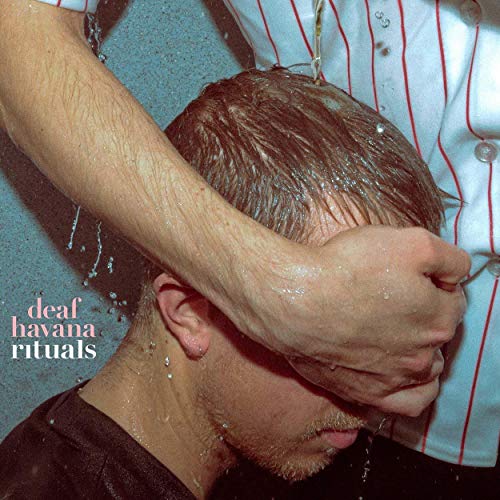Album cover for Deaf Havana’s “RITUALS” featuring a man with wet hair.