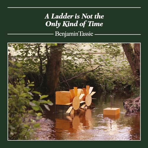 CD cover: Wooden structures in shallow water, forest background.