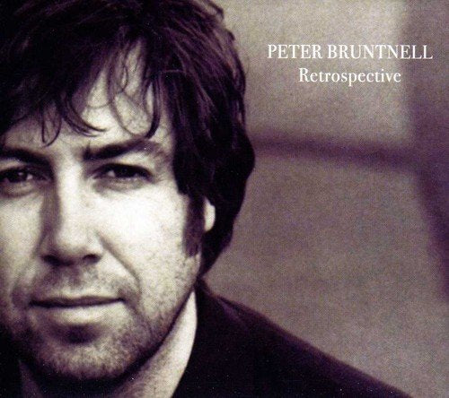 "Album cover featuring a close-up of a man's face with 'Peter Bruntnell Retrospective' text."