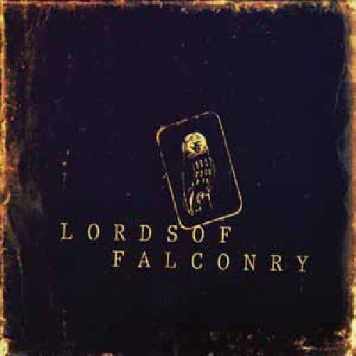 Dark album cover with golden text "Lords Of Falconry" and an owl image.