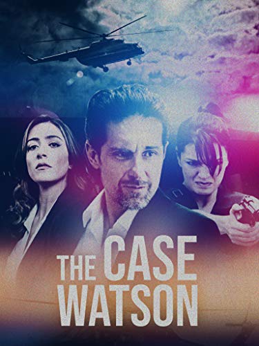 DVD cover for "The Case Watson" featuring three people and a helicopter.