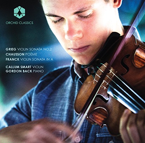 Man playing violin, eyes closed, on a classical music CD cover.