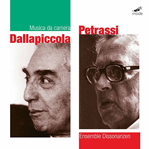 CD cover featuring black and white portraits of composers Dallapiccola and Petrassi.