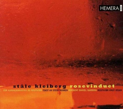 "CD cover with red textured background and black and yellow text."