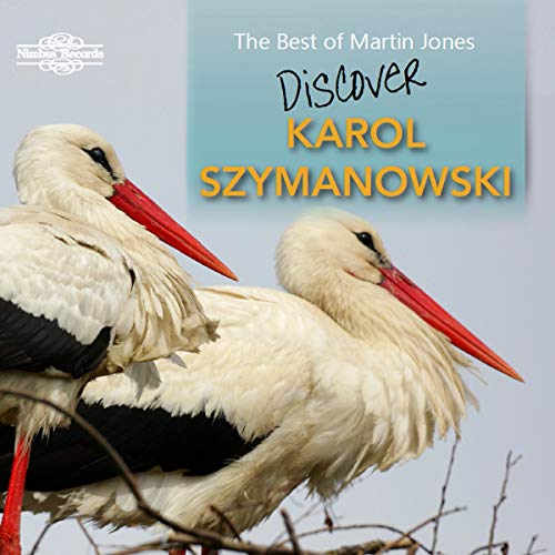CD cover featuring two white storks against a blue background.