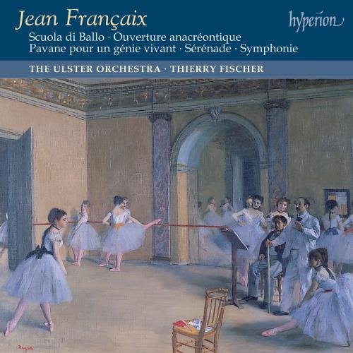 "CD cover featuring Degas' 'The Dance Foyer at the Opera' painting."