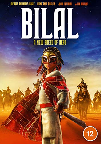 DVD cover for "Bilal," featuring a young boy in desert attire.