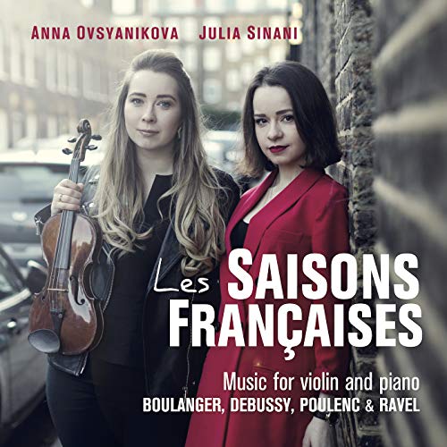 CD cover featuring two women with a violin, titled “Les Saisons Françaises.”