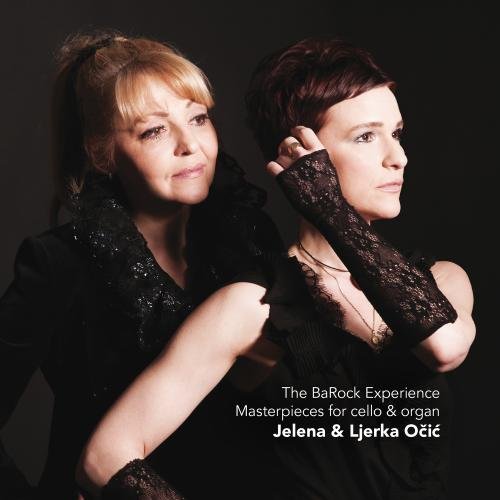"CD cover featuring two women in black against a dark background, with white text."