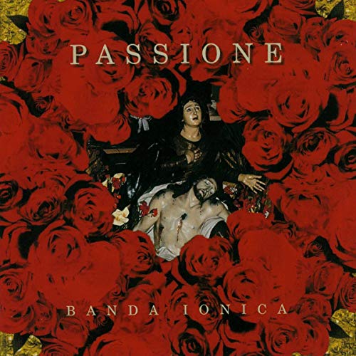 CD cover: red roses surround a depiction of the Pietà.