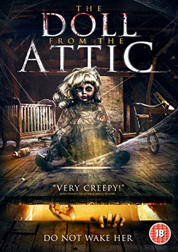DVD cover for "The Doll From The Attic" featuring a porcelain doll.