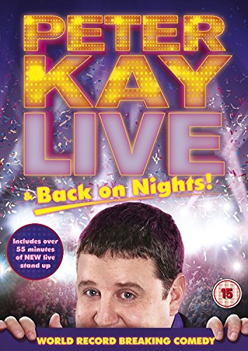 DVD cover featuring comedian Peter Kay with bright yellow lettering.