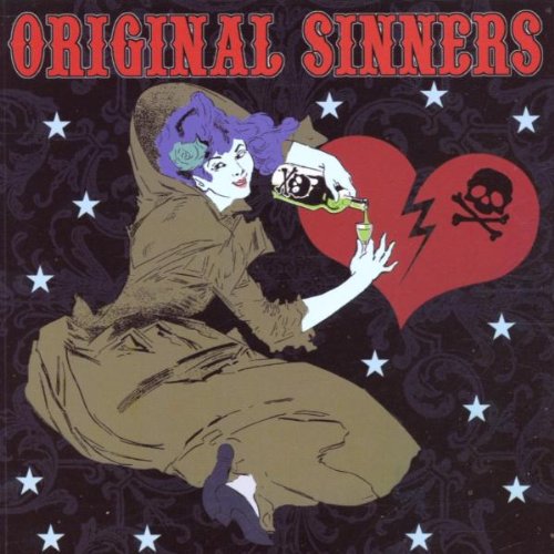 "Album cover art: woman in brown dress holding a broken heart with skulls."