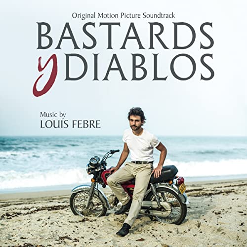 CD cover for "Bastards Y Diablos" featuring a man with a motorcycle.