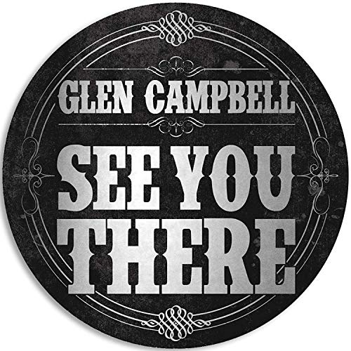 Glen Campbell "See You There" vinyl record label with ornate design.