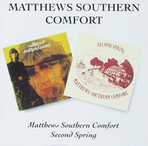 Image shows two vinyl record covers for "Matthews Southern Comfort" and "Second Spring" albums.