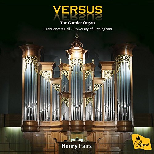 "CD cover featuring a large, ornate pipe organ with 'VERSUS' in yellow text."