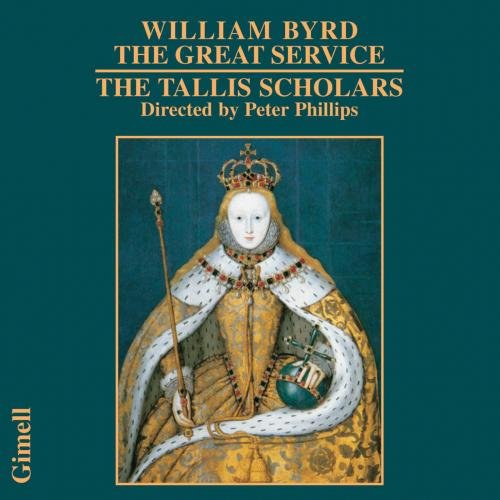 "CD cover with Queen Elizabeth I illustration on green background, gold text and Amazon logo."