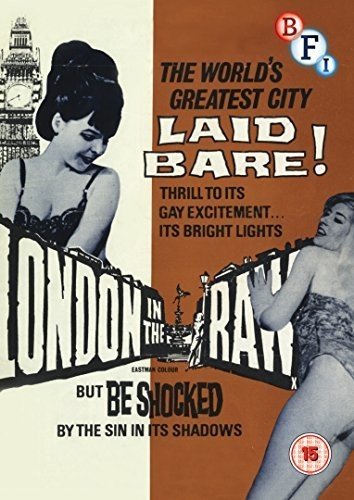 DVD cover for "London In The Raw" featuring women and Big Ben.