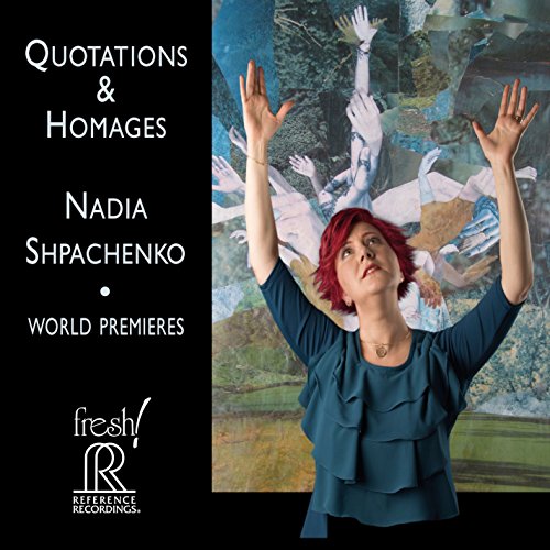 CD cover featuring a woman with red hair raising her arms against a painted background.