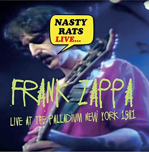 Frank Zappa album cover featuring a live performance image and bold text.