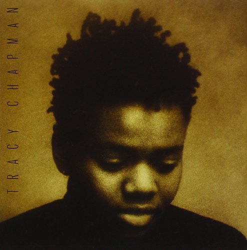 Album cover of Tracy Chapman's self-titled album, featuring a close-up portrait of the artist.