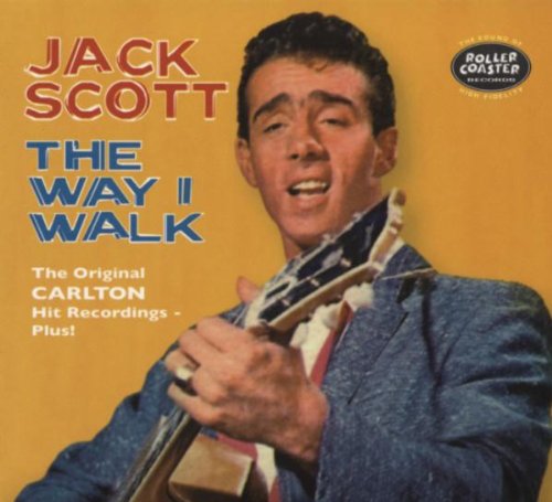 Album cover featuring Jack Scott holding a guitar, yellow background.