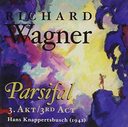 CD cover for Wagner’s “Parsifal, Act III” with abstract floral painting.