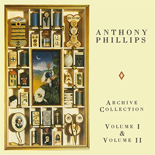 CD cover for Anthony Phillips’ “Feeling Free” featuring a cabinet of curiosities.