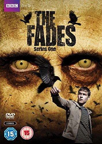 DVD cover for "The Fades, Series One" featuring a man and black birds.