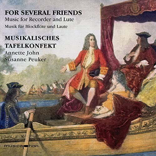 CD cover depicting 18th-century figures in a boat and garden scene.
