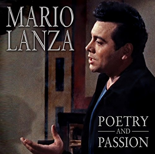 Mario Lanza album cover featuring a man in a black jacket gesturing.