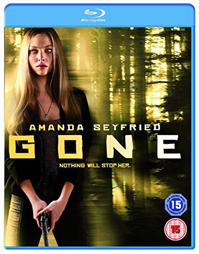 Gone" Blu-ray cover featuring Amanda Seyfried, a woman with a concerned expression.