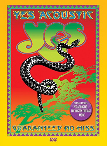 DVD cover for Yes Acoustic, featuring a snake and colorful design.