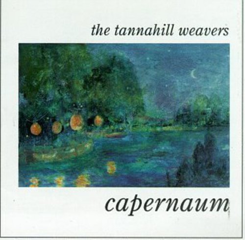 The image is a CD cover with a painting of a serene nighttime scene. alt text: "Album cover with a painting of boats on a river at night."