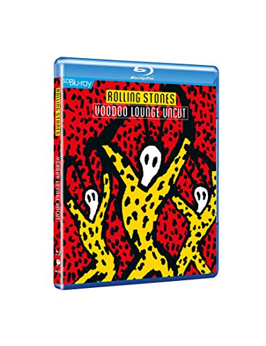 Rolling Stones "Voodoo Lounge Uncut" Blu-ray case with leopard print design.