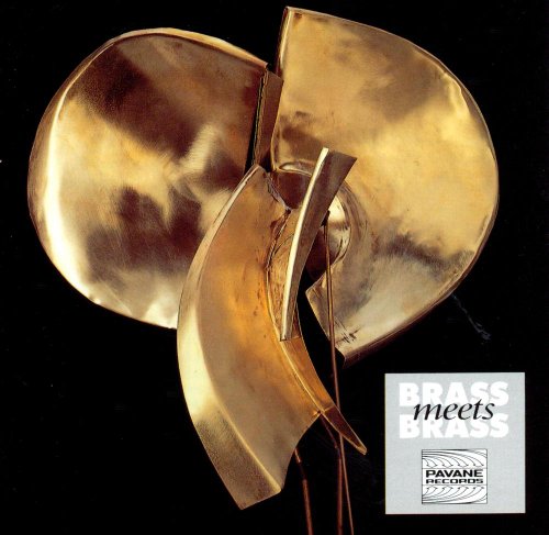 CD cover with abstract golden brass instrument shapes against black.