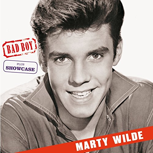 Black and white portrait of Marty Wilde, CD cover art.
