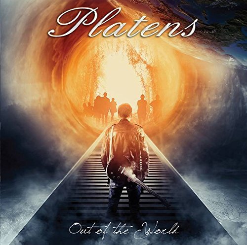 CD cover: man with guitar walking towards light and figures.