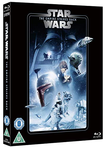 "Blu-ray case for 'Star Wars: The Empire Strikes Back' with character images on cover."