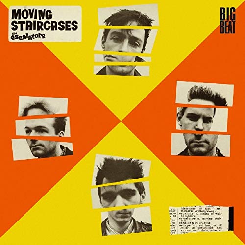 CD cover: fragmented portraits on a yellow and orange cross.