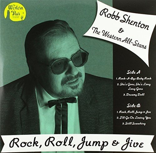 Vinyl album cover featuring a man in a suit and sunglasses with track listings.
