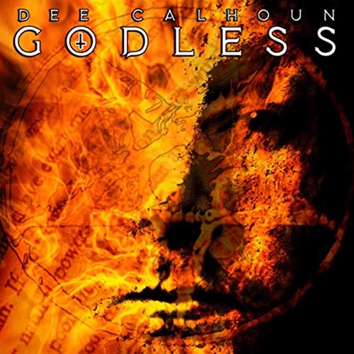 CD cover with fiery, textured image of a face and script.