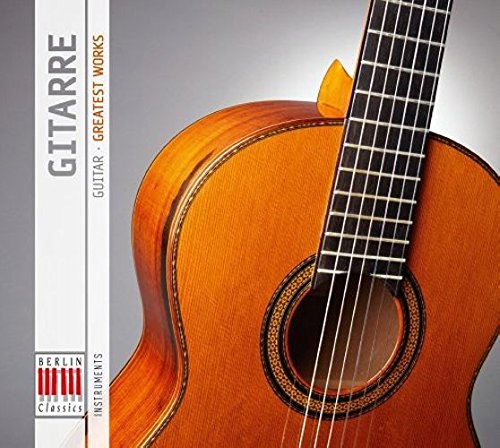 "CD cover featuring a close-up of a brown acoustic guitar with a white banner."
