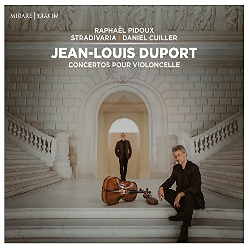 CD cover featuring cellist and instrument in a grand architectural setting.